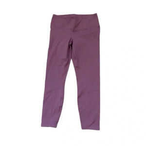 YogaLicious Lux Coral Berry Mauve Leggings Size Large NWT